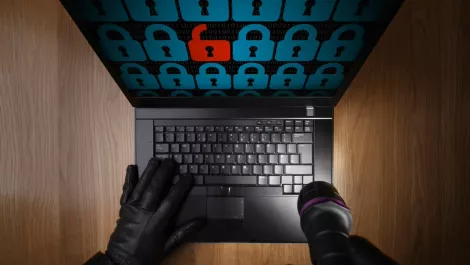 Hacker computer torch