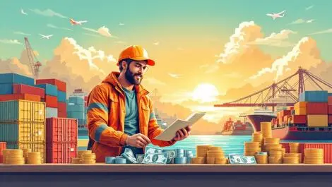 Australian small business owner exchanging aud for foreign currencies global trade