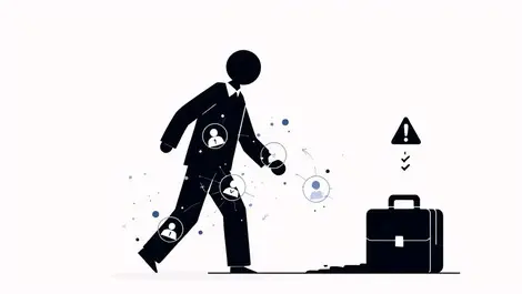 Human silhouette personal data icons briefcase warning privacy job recruitment nz au