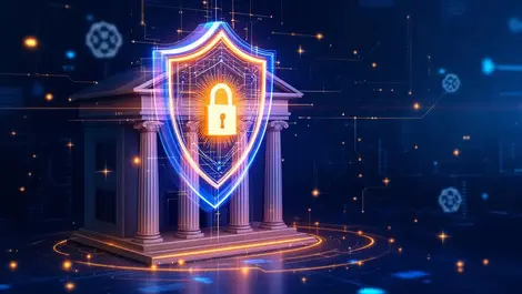 Secure digital shield banking building ai data patterns financial sector trust