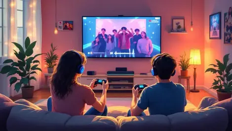 Canadian teenagers enjoying kpop and video games digital culture