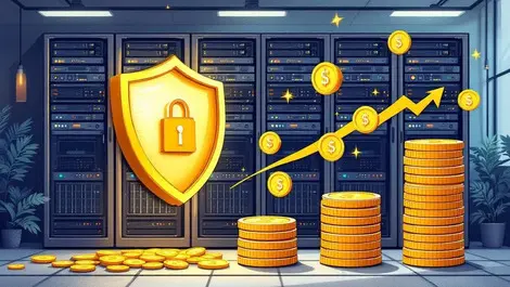 Australian office server room security shield cost savings illustration