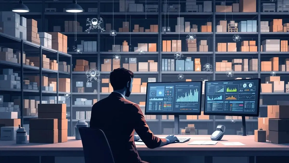 Uk online warehouse analyst monitoring ai defence inventory fraud