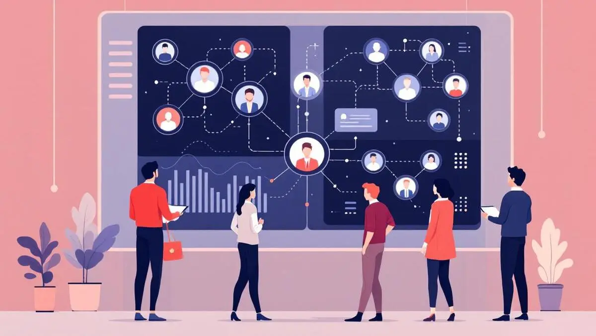 Marketing team london office customer journey dashboard flow