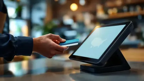 Android pos terminal card payment usa retail fintech soft lighting