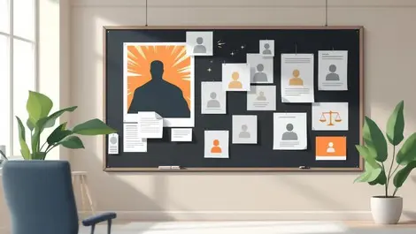 Cluttered job board to simple fair posters modern office vector