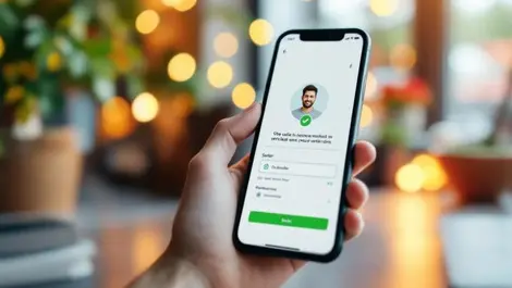 Uk marketplace seller profile with verification badge trust secure
