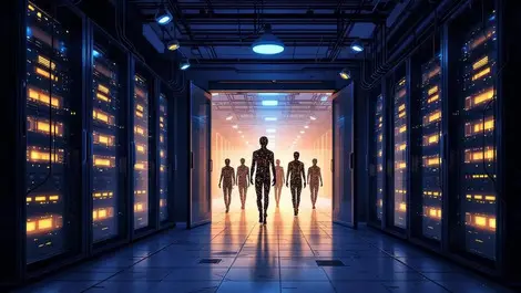 Moody uk server room ai circuit ghosts passing security gate