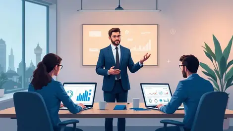 Modern uk office ai training session employees laptops instructor 3c0f